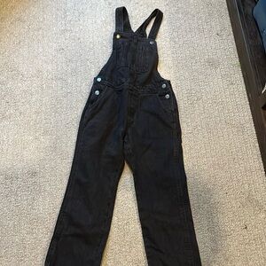 Girls Old Navy black overalls size 8